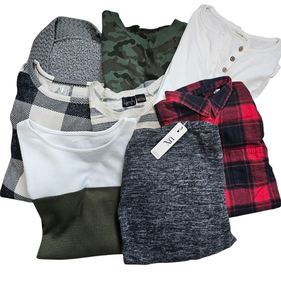 Womens Lot Of 7 Sweaters/Long Sleeve, Shirts, New And Used. Over $200 Retail - Picture 2 of 9